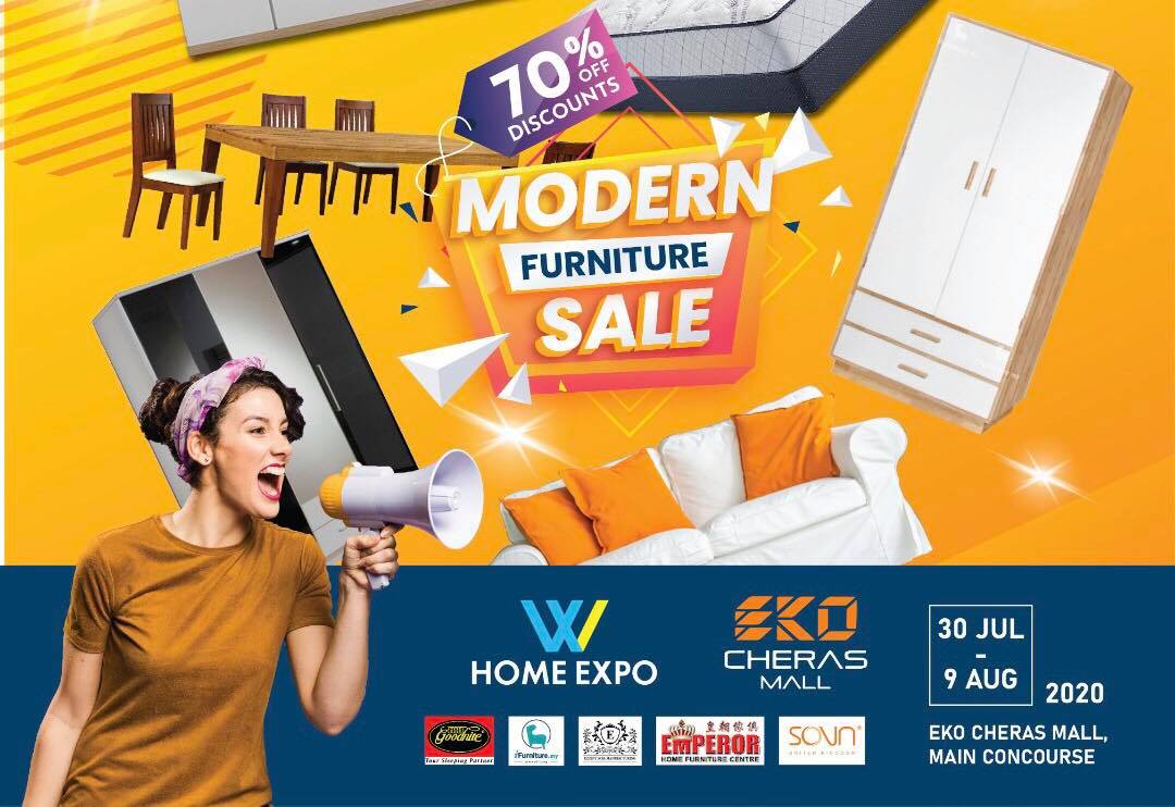 沙发、床褥、套房、厨具折扣高达 70% 
 【全城最爆家居展 #W_Home_Roadshow 来啦！】
 7…